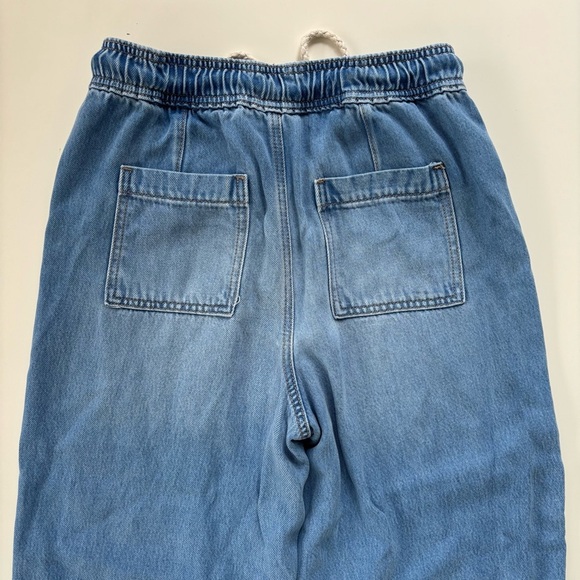 LOFT Women's High Waist High Rise Tie Front Lyocell Wide Leg Jeans Size 4 or 27 - Picture 4 of 11